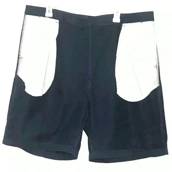 Nike Men’s Golf Shorts Size 40 Navy Blue Pleated Cotton Athletic Preppy - Picture 15 of 16